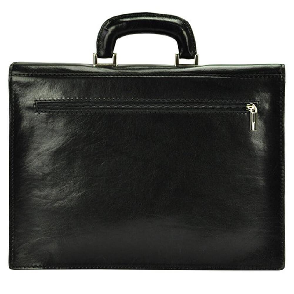 Мъжка бизнес чанта от естествена кожа GS531, Черен 6