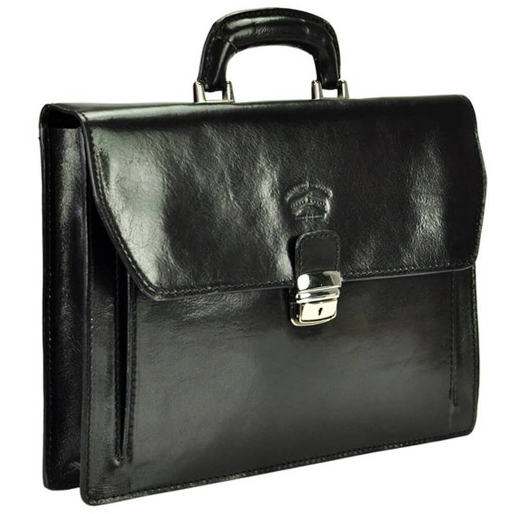 Мъжка бизнес чанта от естествена кожа GS531, Черен 2