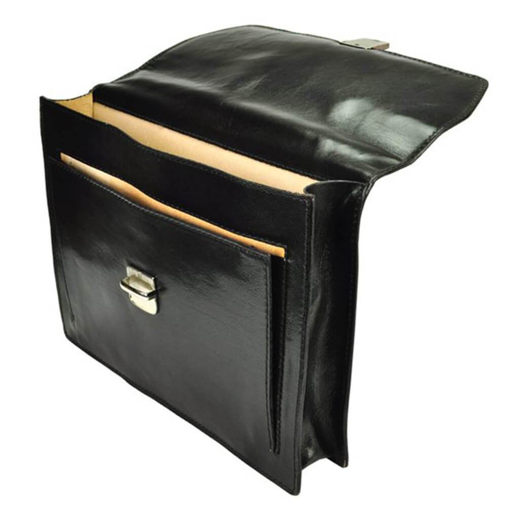 Мъжка бизнес чанта от естествена кожа GS531, Черен 3