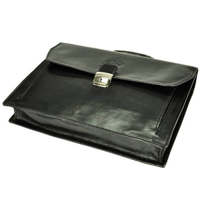 Мъжка бизнес чанта от естествена кожа GS531, Черен 5